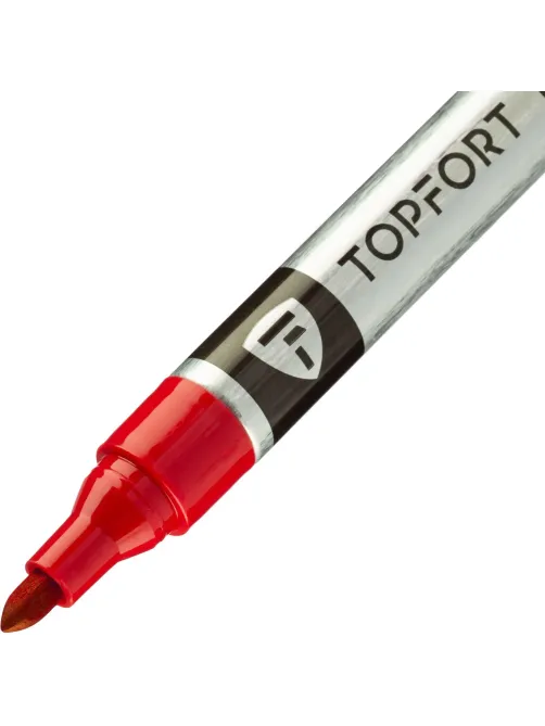 Маркер для металла Topfort MetalPro 1-3 мм красный
