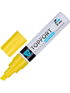 Маркер лаковый Topfort Industrial 8 мм желтый