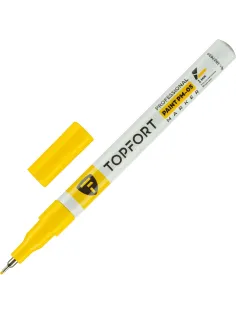 Маркер лаковый Topfort Paint 1 мм желтый