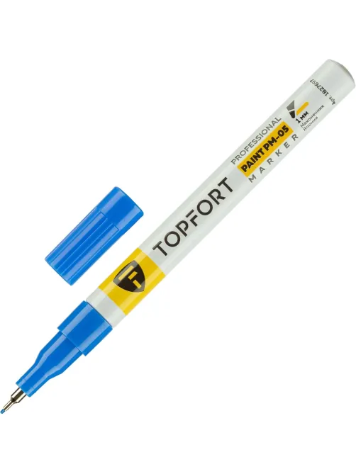 Маркер лаковый Topfort Paint 1 мм синий