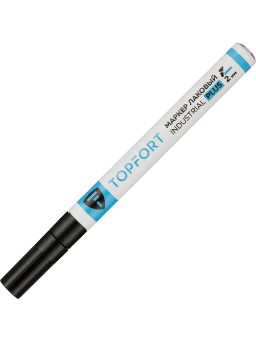 Маркер лаковый Topfort Industrial Plus 2 мм черный