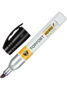 Маркер для агрессивной среды Topfort HD 850 черный 3-7мм скош. наконечник