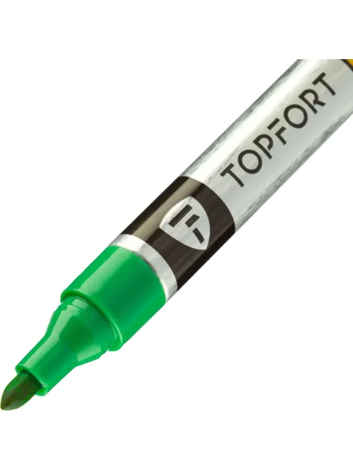 Маркер для металла Topfort MetalPro 1-3 мм зеленый