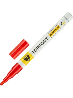 Маркер лаковый Topfort Paint 2 мм красный