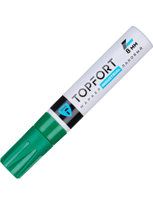 Маркер лаковый Topfort Industrial 8 мм зеленый