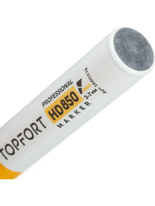 Маркер для агрессивной среды Topfort HD 850 красный 3-7мм скош. наконечник