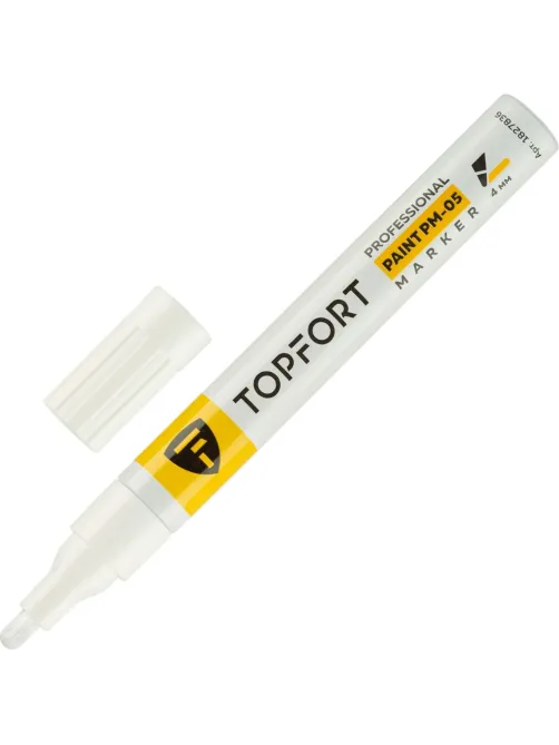 Маркер лаковый Topfort Paint 4 мм белый