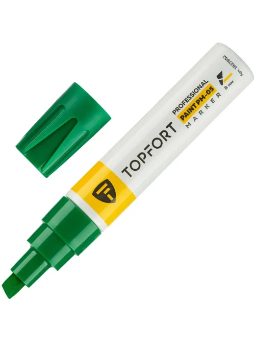 Маркер лаковый Topfort Paint 8 мм зеленый