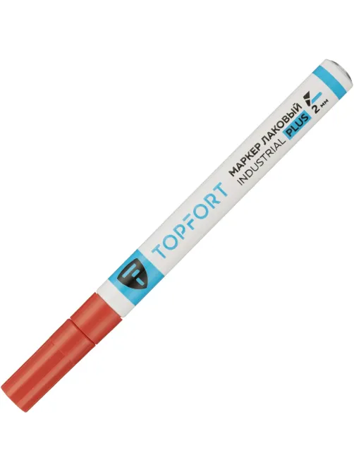 Маркер лаковый Topfort Industrial Plus 2 мм красный