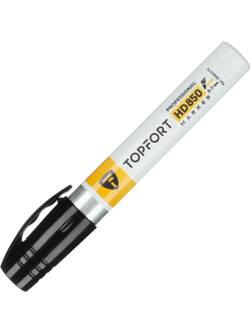 Маркер для агрессивной среды Topfort HD 850 черный 3-7мм скош. наконечник