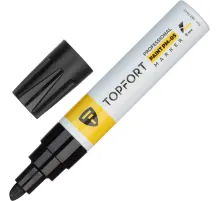 Маркер лаковый Topfort Paint 8 мм черный