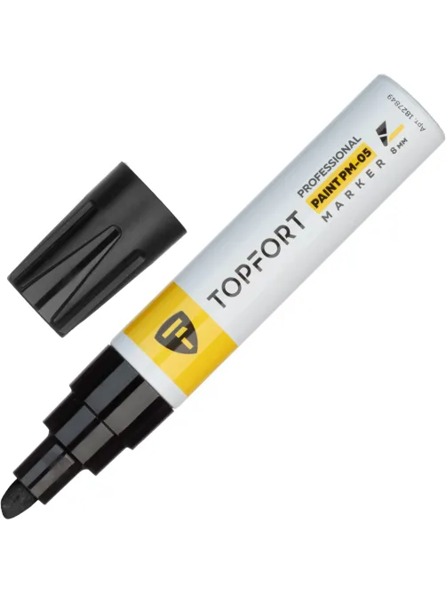 Маркер лаковый Topfort Paint 8 мм черный