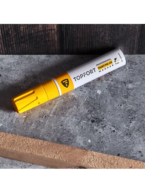 Маркер лаковый Topfort Paint 8 мм желтый