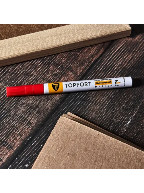 Маркер лаковый Topfort Paint 2 мм красный