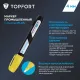Маркер лаковый Topfort Industrial Plus 4 мм желтый