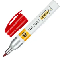 Маркер для агрессивной среды Topfort HD 850 красный 3-7мм скош. наконечник