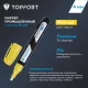Маркер лаковый Topfort Industrial Plus 4 мм желтый