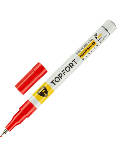 Маркер лаковый Topfort Paint 1 мм красный