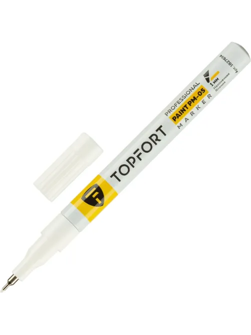 Маркер лаковый Topfort Paint 1 мм белый