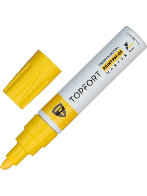 Маркер лаковый Topfort Paint 8 мм желтый