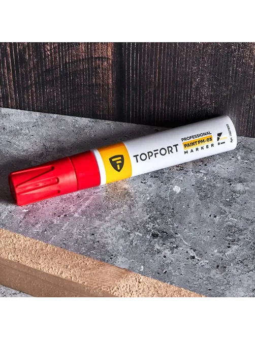 Маркер лаковый Topfort Paint 8 мм красный