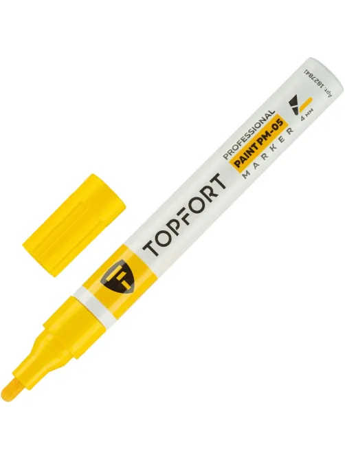 Маркер лаковый Topfort Paint 4 мм желтый