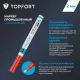 Маркер лаковый Topfort Industrial Plus 2 мм красный