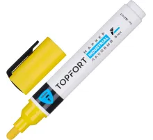 Маркер лаковый Topfort Industrial 6 мм желтый