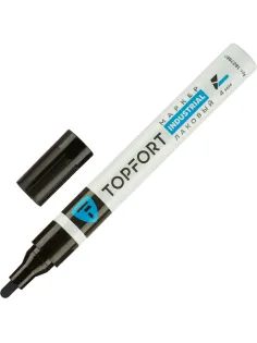 Маркер лаковый Topfort Industrial 4 мм черный