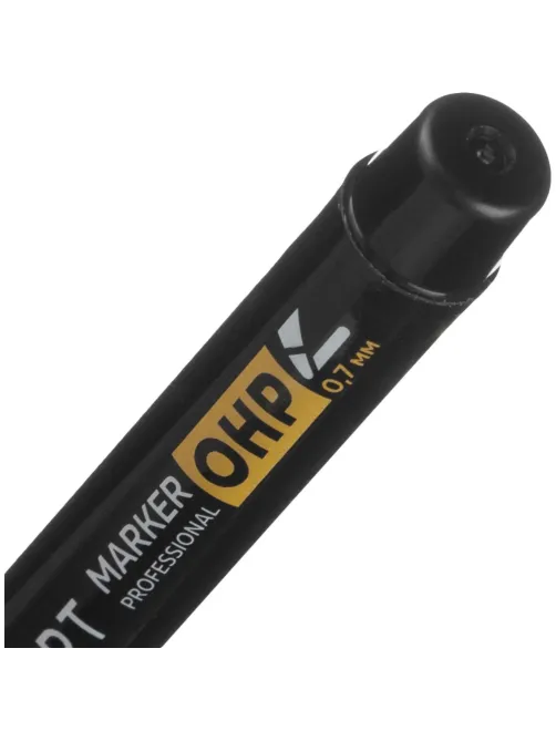 Маркер для глянц.поверх. Topfort OHP 0,7 мм черный