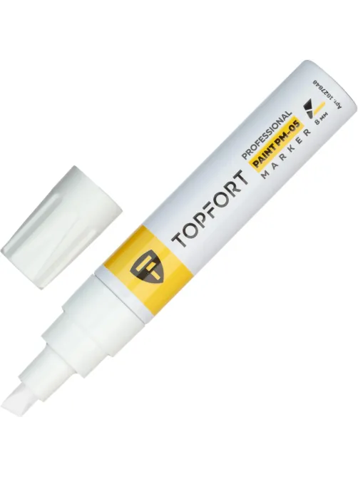 Маркер лаковый Topfort Paint 8 мм белый