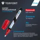 Маркер лаковый Topfort Industrial Plus 4 мм красный