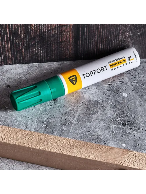 Маркер лаковый Topfort Paint 8 мм зеленый