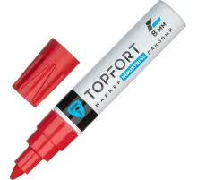 Маркер лаковый Topfort Industrial 8 мм красный