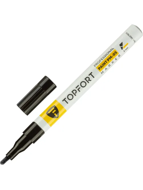 Маркер лаковый Topfort Paint 2 мм черный