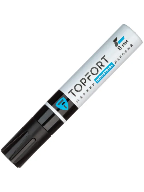 Маркер лаковый Topfort Industrial 8 мм черный