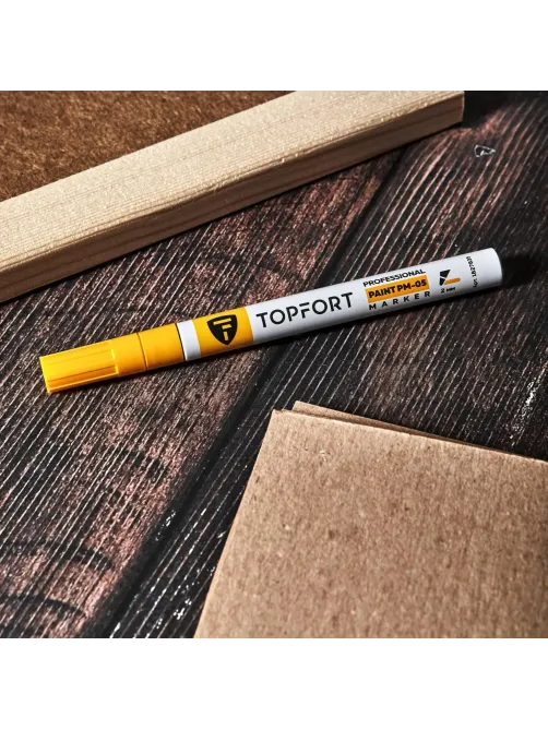 Маркер лаковый Topfort Paint 2 мм желтый