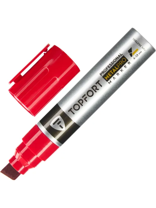 Маркер для металла Topfort MetalPro 4-12 мм красный