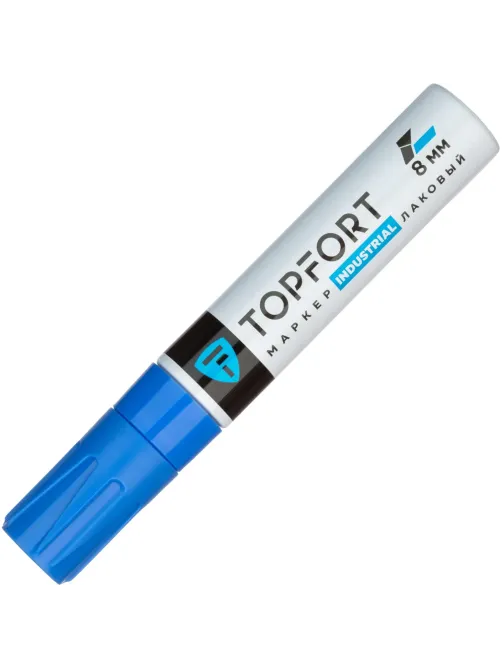 Маркер лаковый Topfort Industrial 8 мм синий
