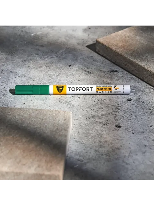 Маркер лаковый Topfort Paint 1 мм зеленый