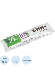 Бинт стер. 10мx16см, Life (инд зеленая уп, пл.36г) ШК06233