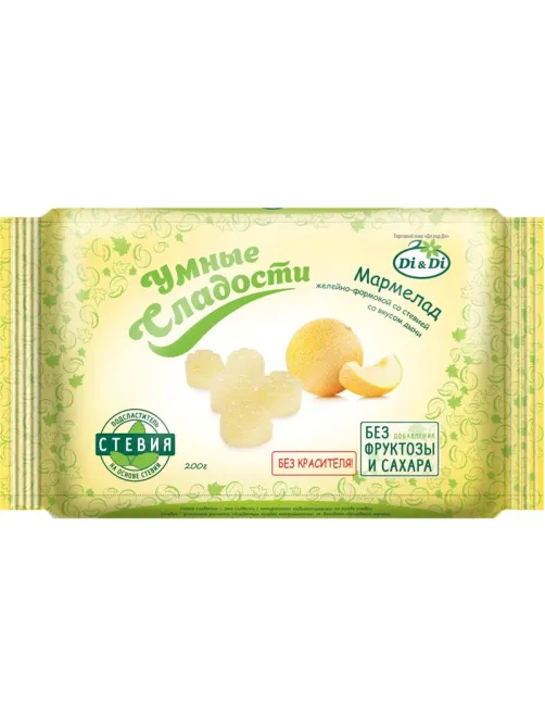 Мармелад Умные сладости Di&Di желейно-формовой со вкусом дыни,стевия,200г