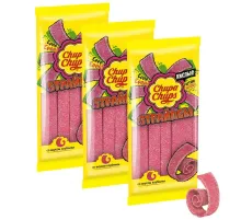 Мармелад Chupa Chups Страйпсы Клубника, 120гx3шт/уп