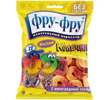 Мармелад жевательный Фру-Фру кислые колечки, 80гx12шт/уп, FF-25-18