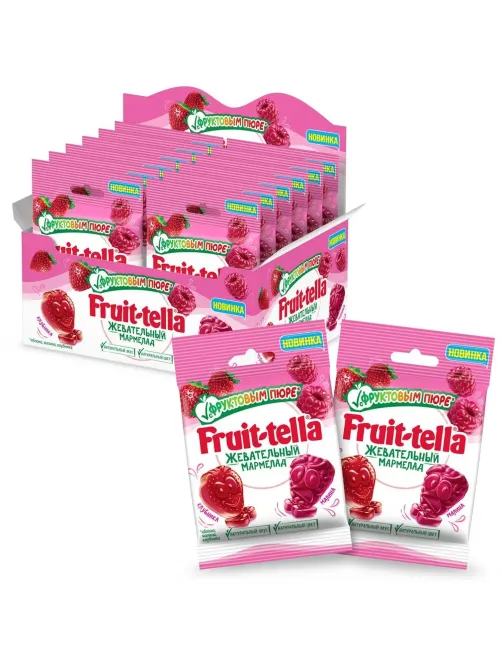 Мармелад жевательный Fruittella с фруктовым пюре, 36гx12шт/уп