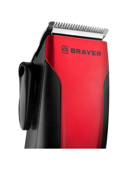 Машинка для стрижки BRAYER 3431BR сетевая. Мощ.15Вт. Стальные лезвия