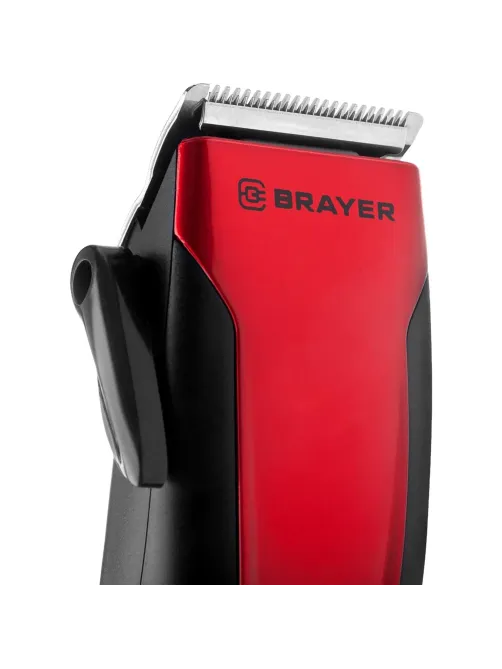 Машинка для стрижки BRAYER 3431BR сетевая. Мощ.15Вт. Стальные лезвия