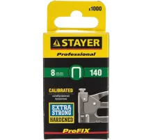 Скобы для степлера закал., тип 140, 8мм, 1000 шт STAYER 31610-08