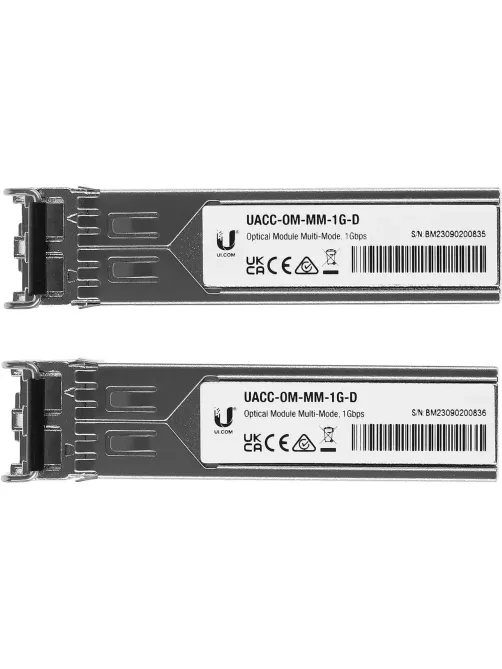 Трансивер Ubiquiti UACC-OM-MM-1G-D-2 SFP MM 1 Гбит/с 550 м (2 шт/уп)