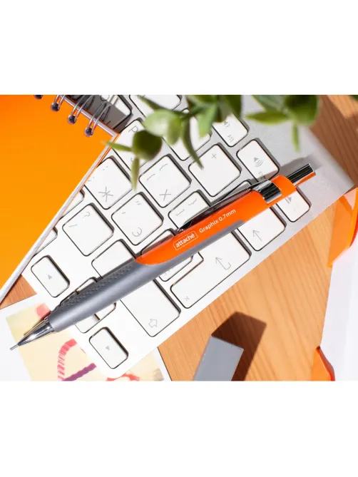 Карандаш механический Attache Graphix, 0.7 мм, цвет корпуса оранжевый